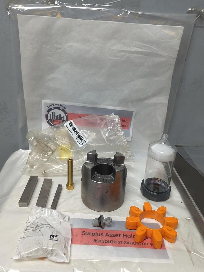 ROTEX,48,JAW COUPLING ASSEMBLY WITH LUBRICATOR NOS