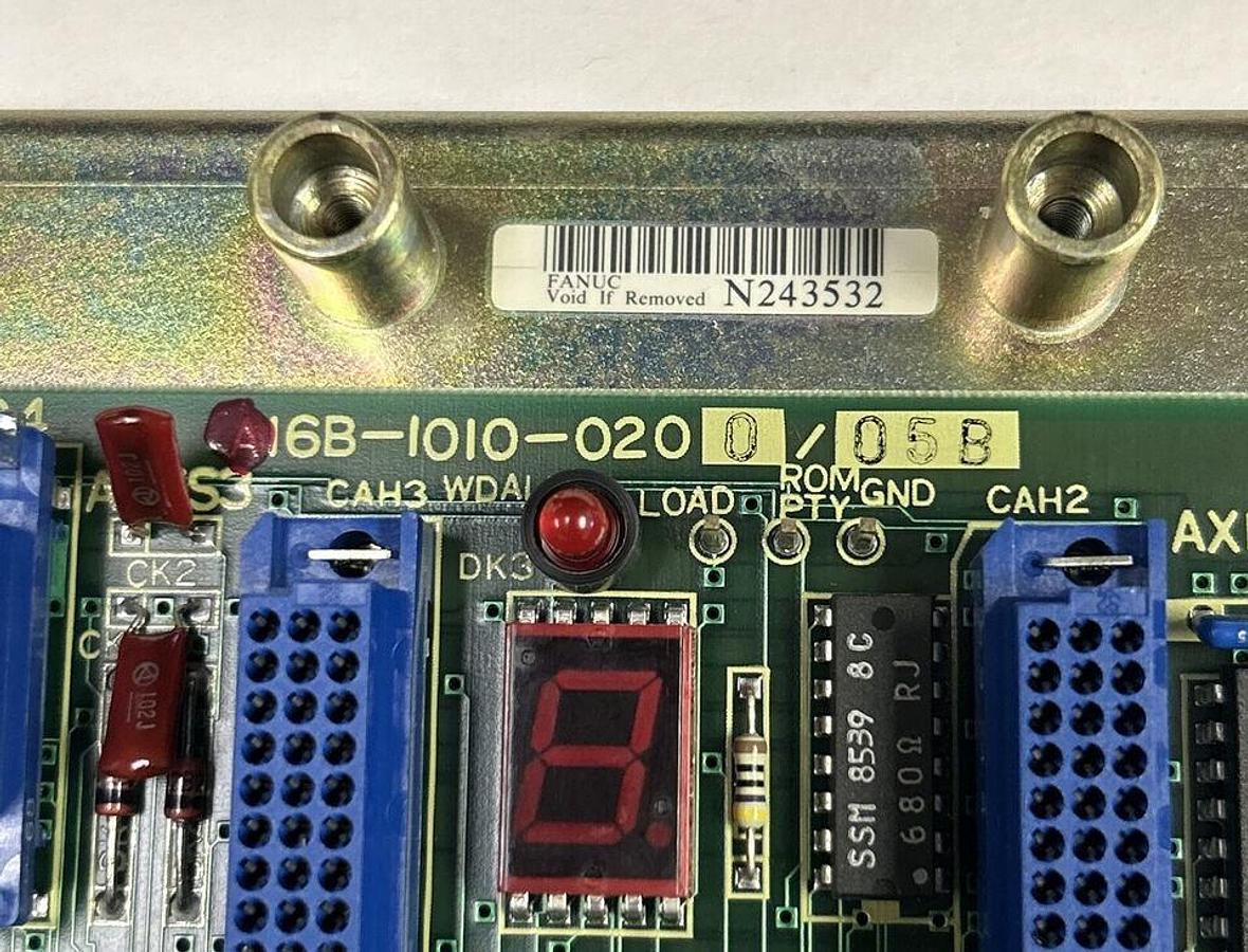 Used FANUC,A16B-1010-0200/A16B-1010-0200/05B,MASTER MOTHERBOARD