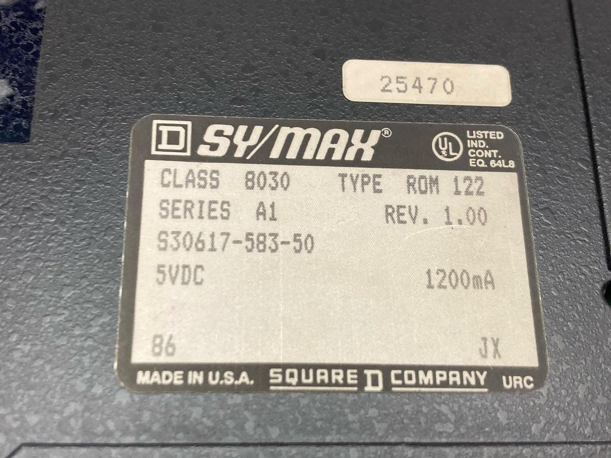 Used Square D SY/MAX,8030R0M-122,Output Module