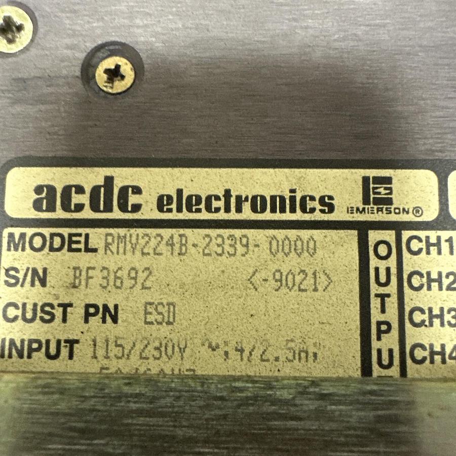 Used ACDC Electronics,RMV224B-2339-0000,Power Supply