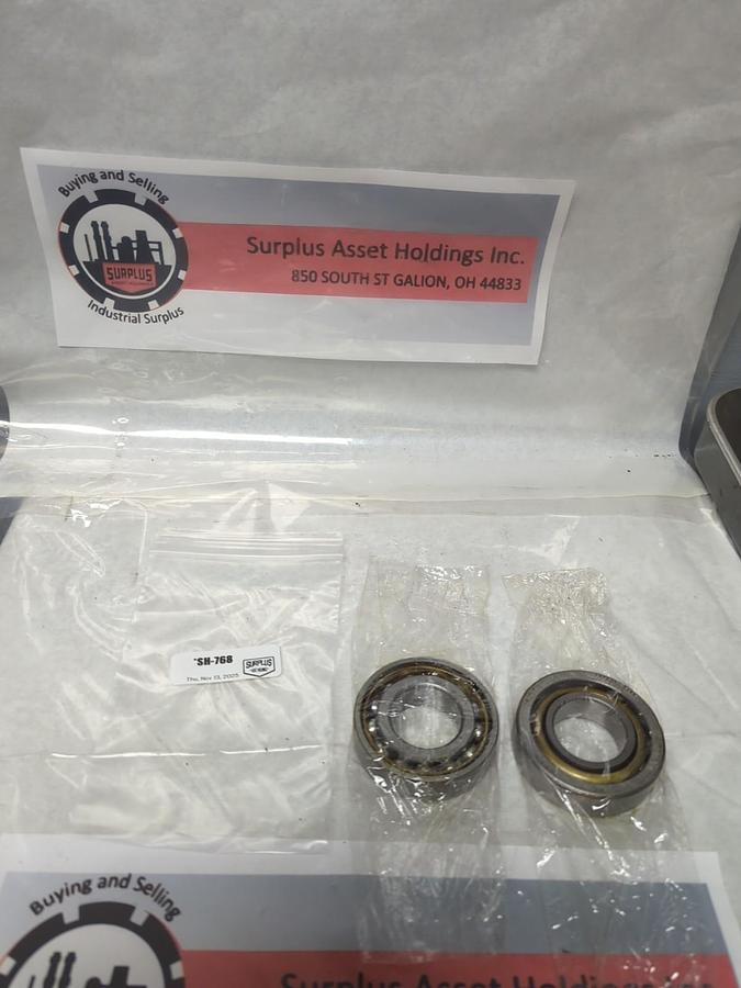 Used SKF,7206B,ANGULAR CONTACT BEARING LOT OF 2 PRE-OWNED