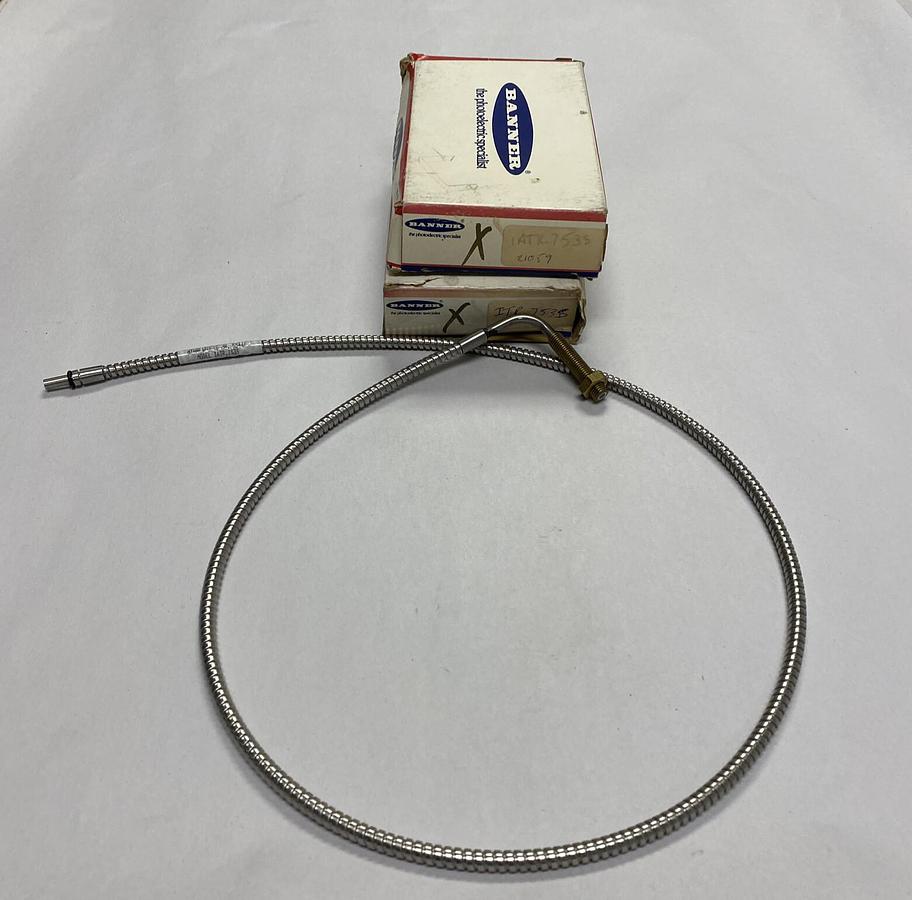 BANNER,ITR.753S,FIBER OPTIC CABLE LOT OF 2 NOS