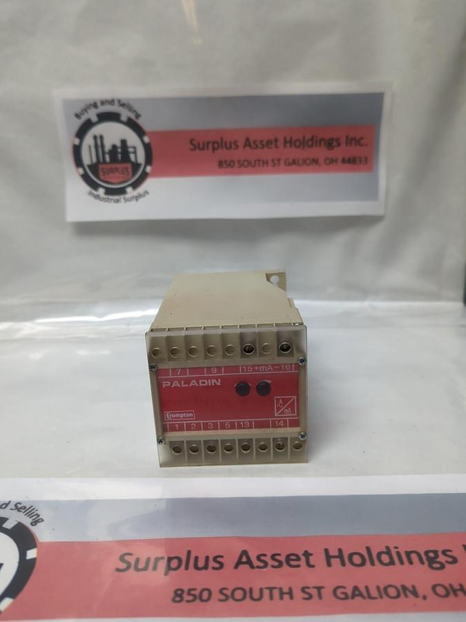 Used CROMPTON,253-TALU,PALADIN 5 AMPS AC 60HZ PRE-OWNED