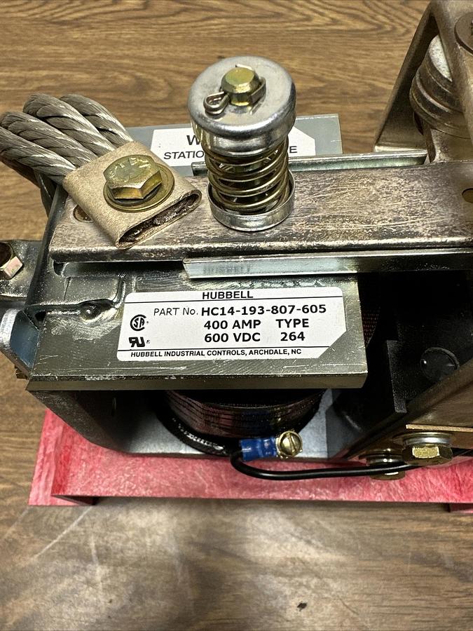 Hubbell,HC14-193-807-605,400 AMP 600 VDC DC Contactor