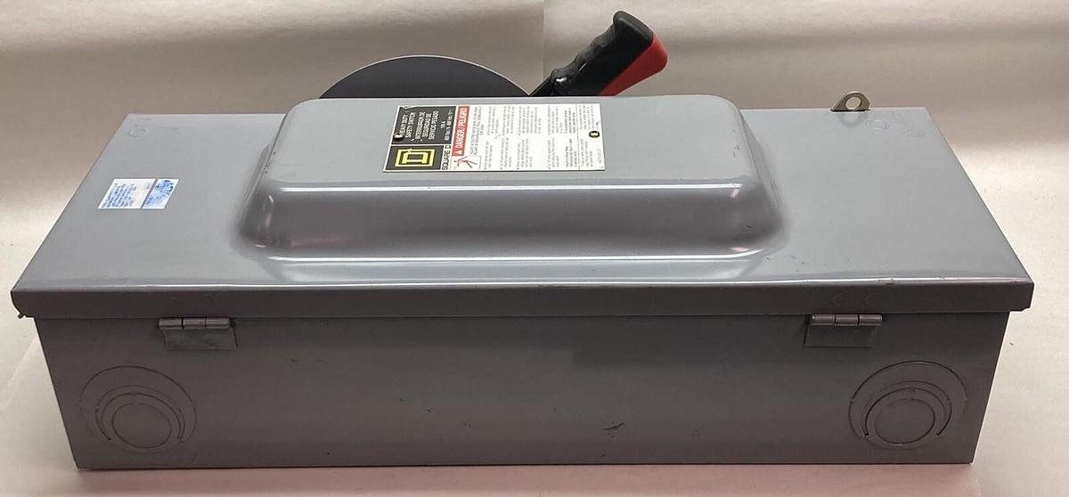 Used Square D,HU363,Heavy Duty Safety Switch 100A 600Vac