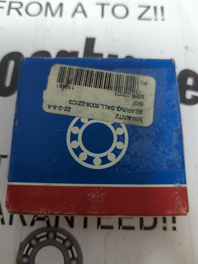 SKF,60082ZJEM,DEEP GROOVE BALL BEARING 40MM X 68MM X 15MM NOS