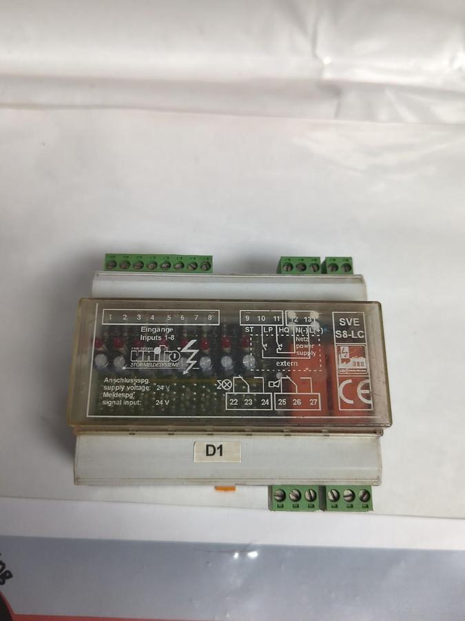 Used PHOENIX CONTROLS,SVE S8-LC,UNITRO FAULT ALARM SYSTEM PRE-OWNED