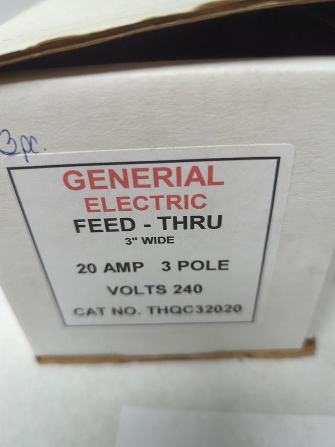 Used GENERAL ELECTRIC,THQC32020,CIRCUIT BREAKER 20 AMP 3-POLE LOT OF 3 PRE-OWNED
