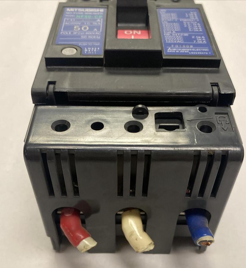 Used Mitsubishi,NF50-CP,Circuit Breaker 50A 220V 3 Pole