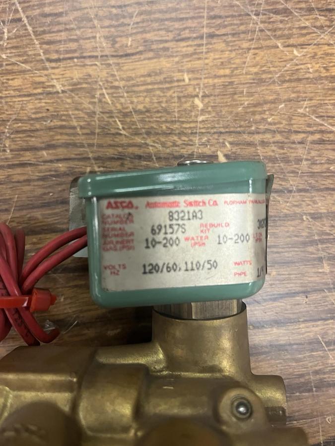 ASCO,8321A3,SOLENOID VALVE 120V 1/4"