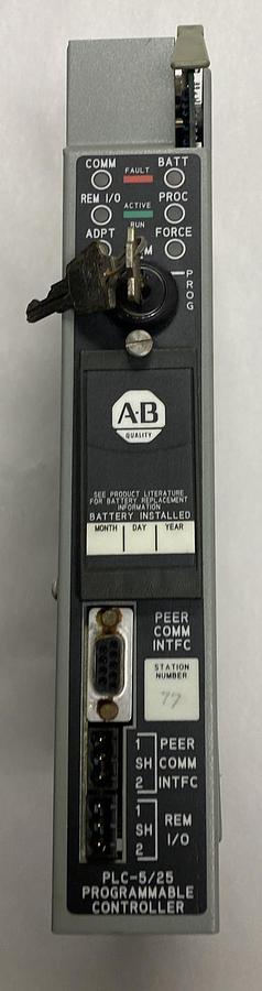 Used ALLEN BRADLEY,1785-LT2,SER A PLC-5/25 PROCESSOR MODULE