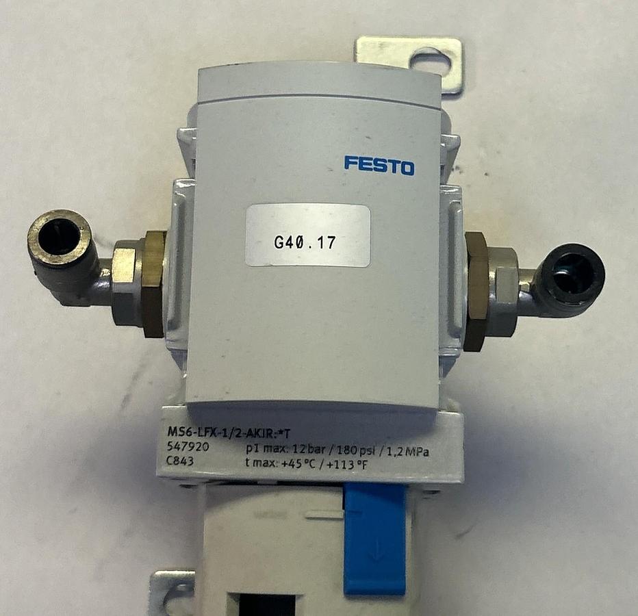 Used FESTO,MS6-LFX-1/2-AKIR,FILTER REGULATOR