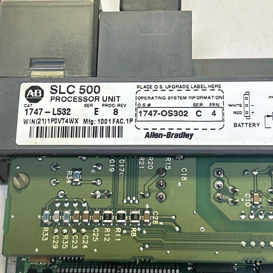 Used ALLEN-BRADLEY,1747-L532,SLC500 PROCESSOR UNIT