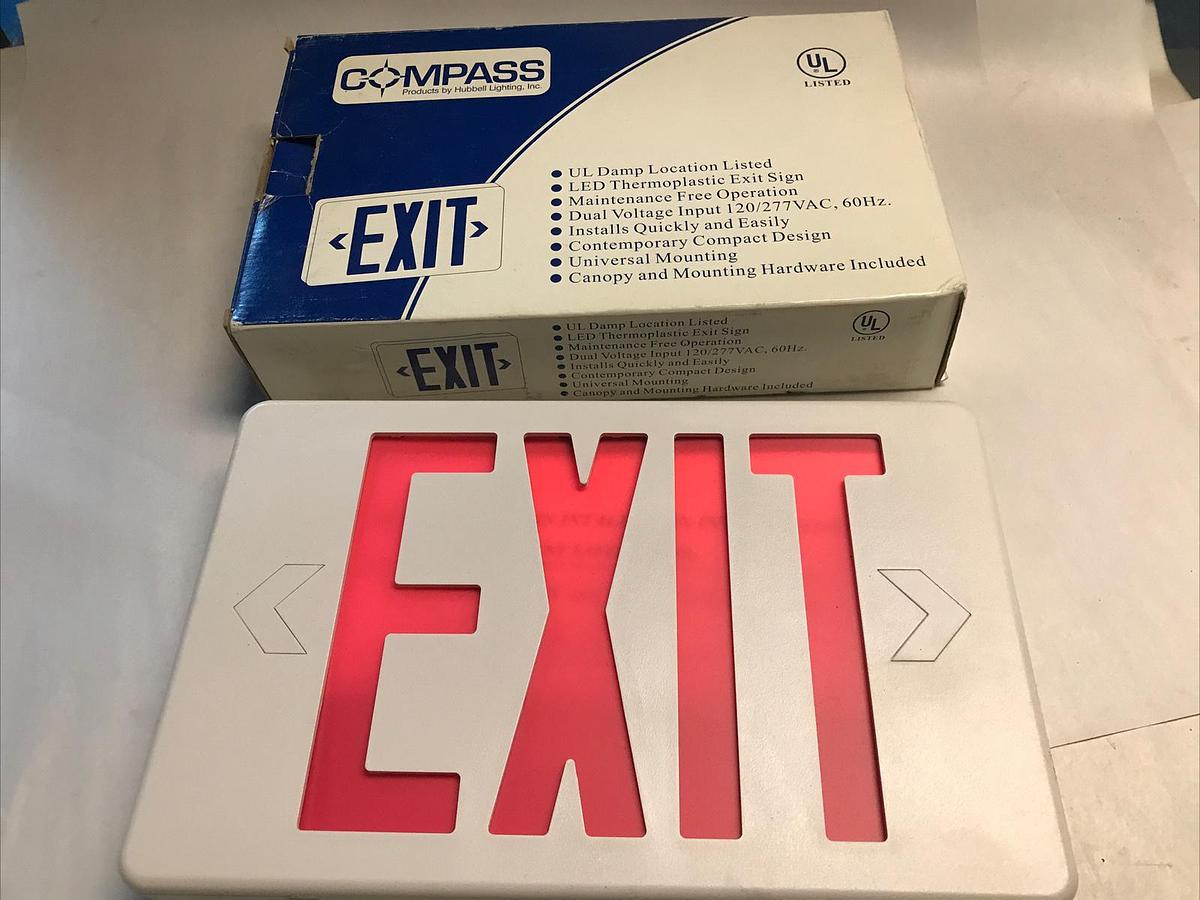 Used Compass,CSXWREB3,LED Emergency Exit Sign