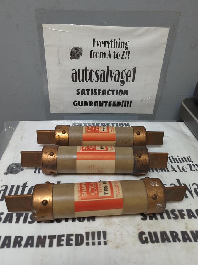CHASE SHAWMUT,TRS 150,TRION 150 AMP FUSES LOT OF 3 NOS