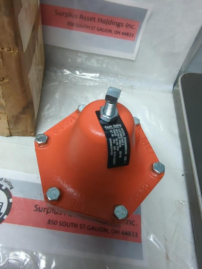 CASH VALVE,BFEWSSBBS01AD,PRESSURE REDUCING VALVE SIZE 1 SET 90 PSI NOS