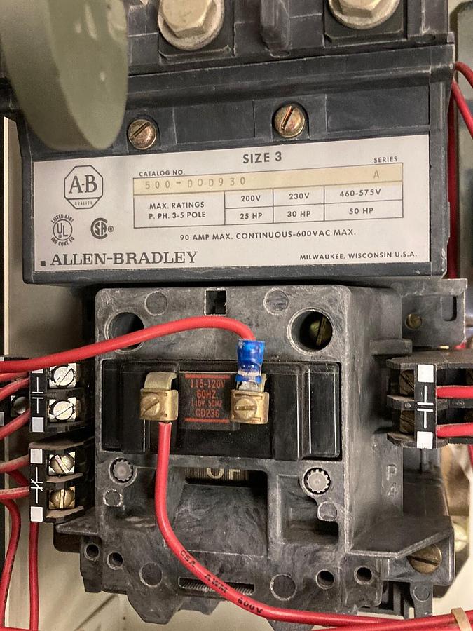 Used Allen-Bradley,2100 2112B,Size 3 MCC 32 Inch Starter Feeder Bucket