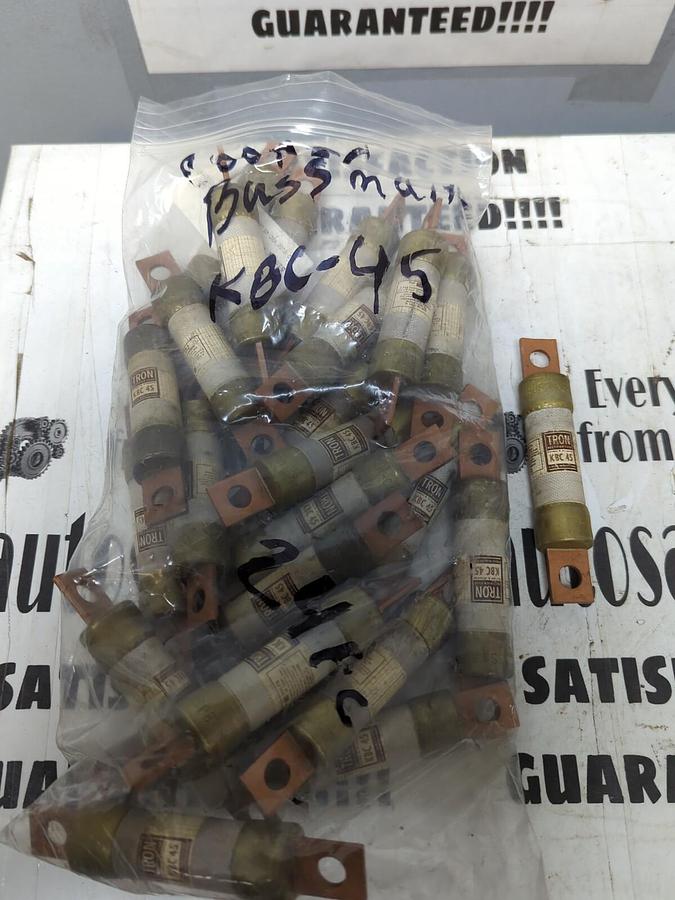 COOPER BUSSMANN,KBC-45,TRON45 AMP FUSES LOT OF 24 NOS
