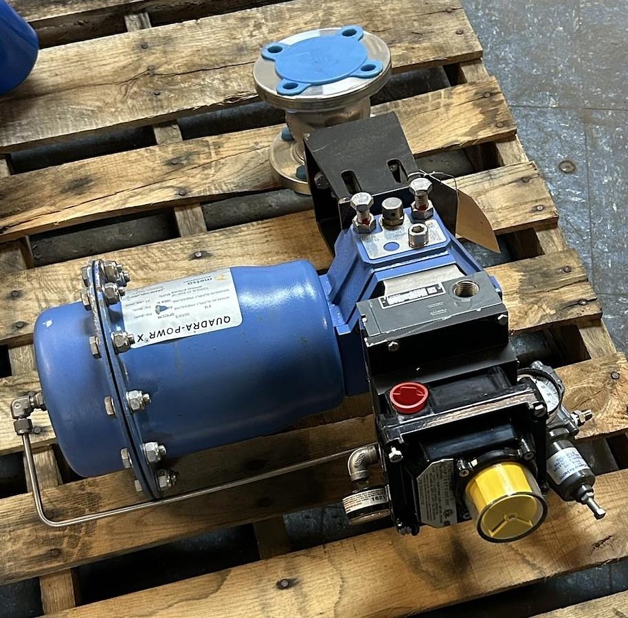 Used JAMESBURY,QPX2C/M,QUADRA-POWER X PNEUMATIC ACTUATOR VALVE ASSEMBLY
