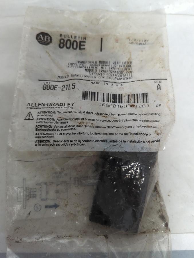 ALLEN BRADLEY,800EM-2TL5,SERIES A TRANSFORMER MODULE NOS