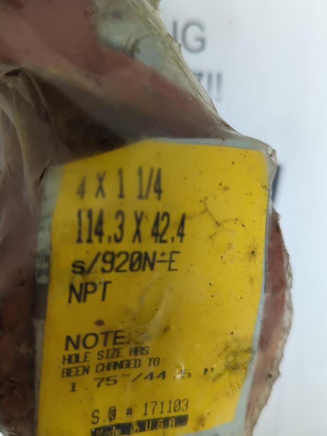 VICTAULIC,920N,4 IN X 1-1/4 IN MECHANICAL T OULET NOS