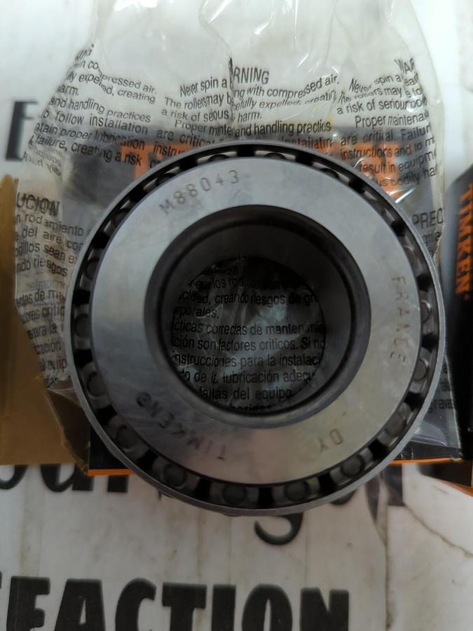 TIMKEN,M88043,ROLLER BEARING CONE LOT OF 2 NOS