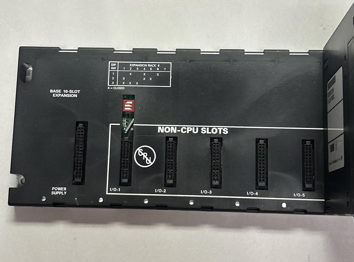 Used GE FANUC,IC693CHS392H,10-SLOT EXPANSION RACK WITH FILLER MODULE