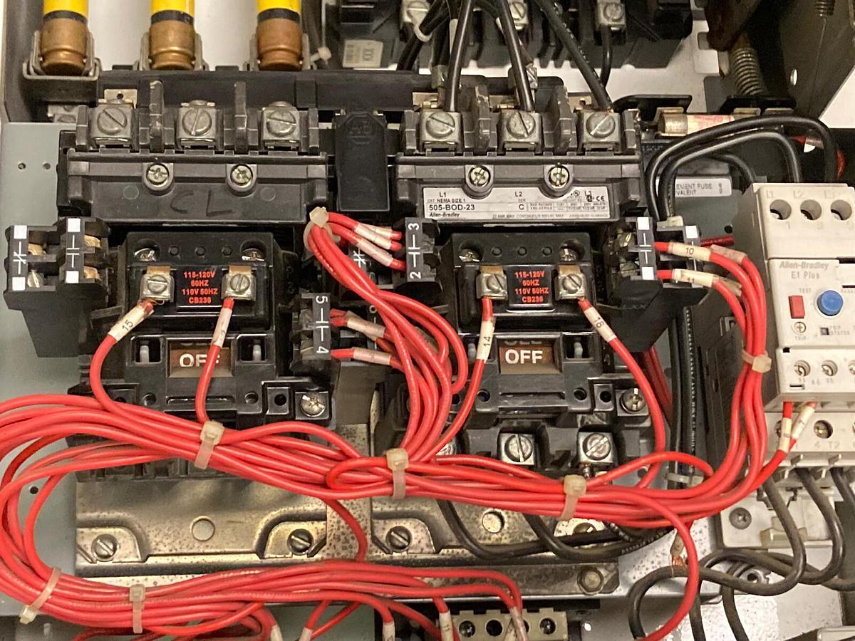 Used Allen-Bradley,2106B,Size 1 Fused MCC 20 Inch REVERSING Starter Feeder Bucket