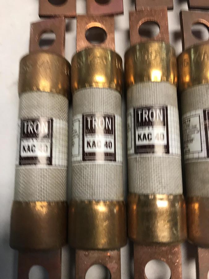 Bussmann,KAC 40,Tron Fuse 40AMP 600V Lot of 9 NOS