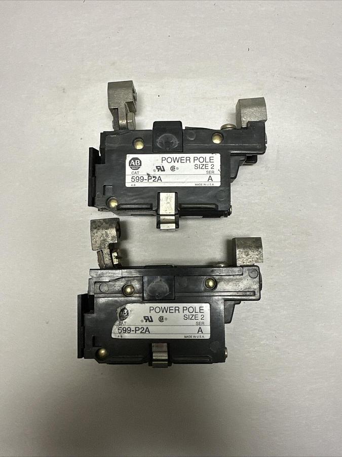 Used Allen-Bradley,599-P2A,Power Pole Size 2 LOT of 2 (G048)
