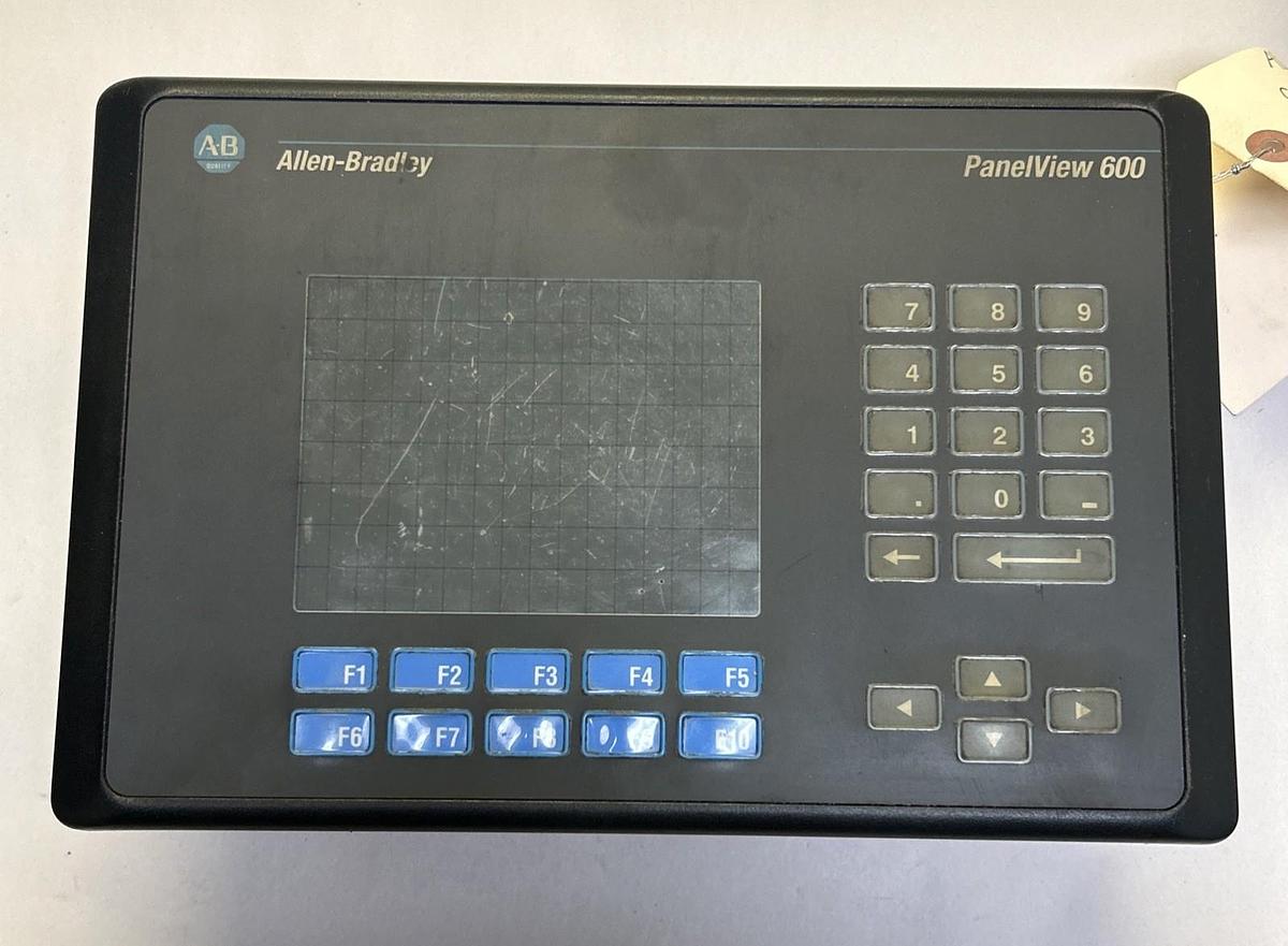 Used ALLEN BRADLEY,2711-B6C8X,PANELVIEW 600 **MISSING BACK COVER**