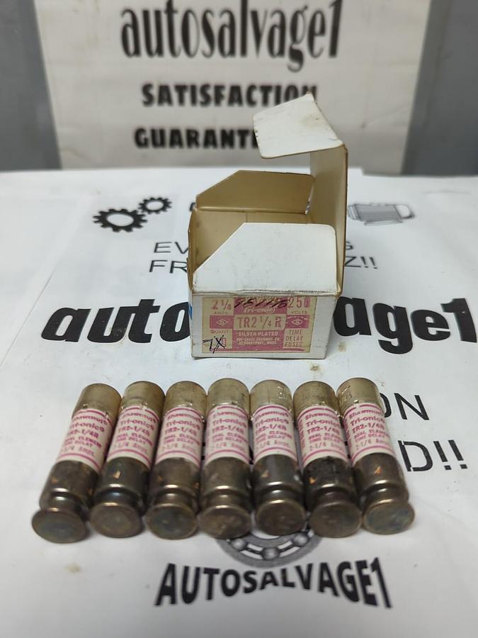 GOULD SHAWMUT,TR2-1/4R,TRI ONIC 2-1/4 AMP FUSES BOX OF 7 NEW