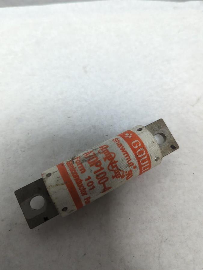 Used GOULD SHAWMUT,A70P100-4,SEMI-CONDUCTOR 100 AMP FUSE PRE-OWNED