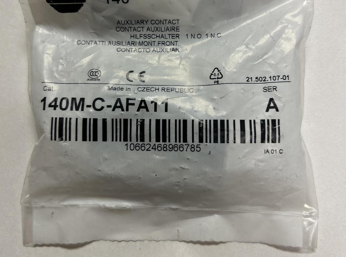 Used ALLEN BRADLEY,140M-C-AFA11,SER A INTERNAL AUXILIARY CONTACT NEW