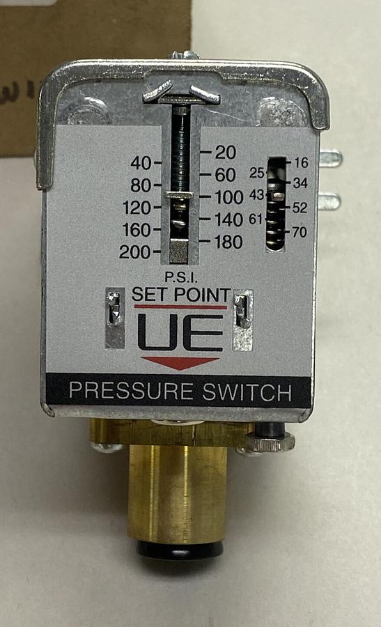 UNITED ELECTRONIC CONTROLS,25B1F3A, PRESSURE SWITCH 20-200PSI NEW