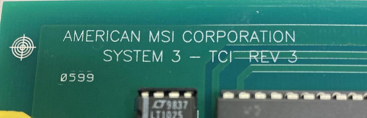 Used AMERICAN,MSI 3000.020.212,PC BOARD MULTIPLEXER BOARD SYSTEM- 3TCI