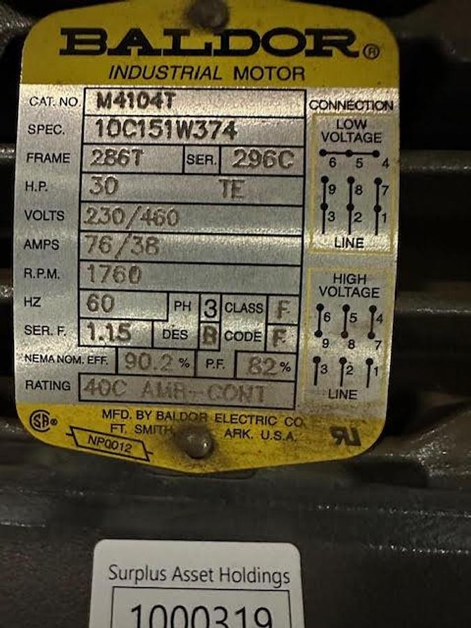 Used Baldor HP30 286T