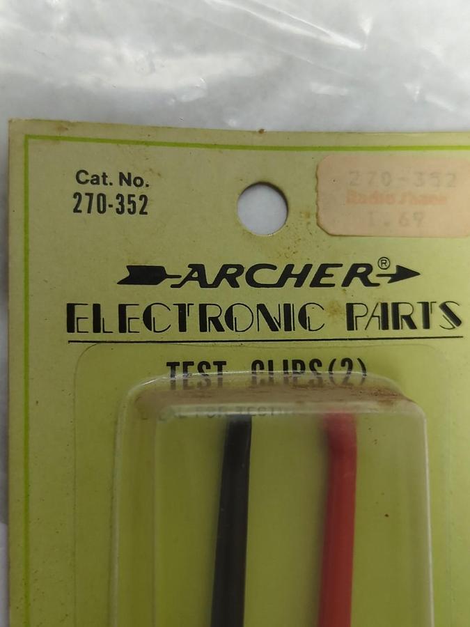 ARCHER,270-352,TEST CLIPS RED/BLACK NOS