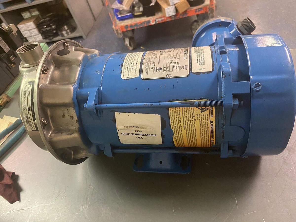 Used GOULDS,1ST1E0D4, 1Hp CENTRIFUGAL PUMP NPE 1X1.25X6-2P-PM