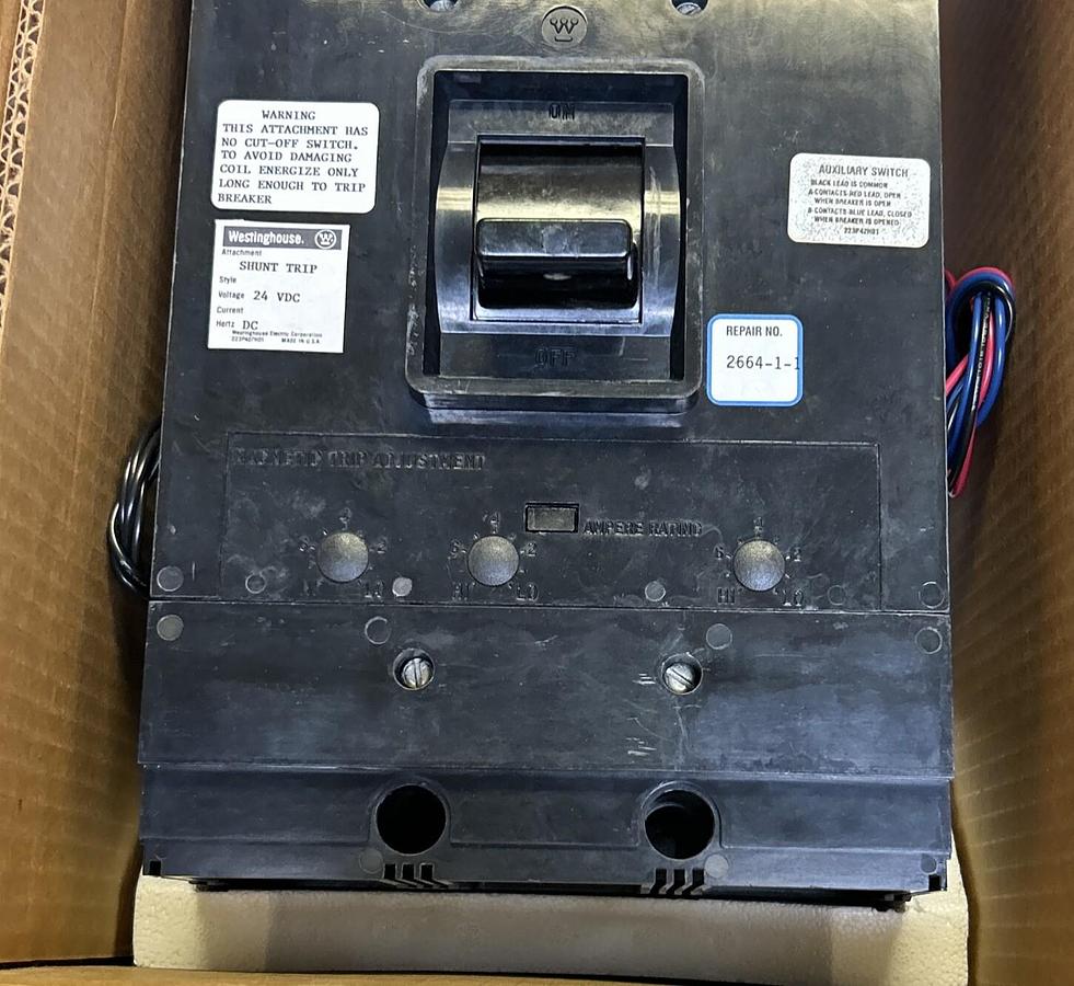 Used WESTINGHOUSE,NC31200,CIRCUIT BREAKER 1200A 600V 3P REFURBISHED