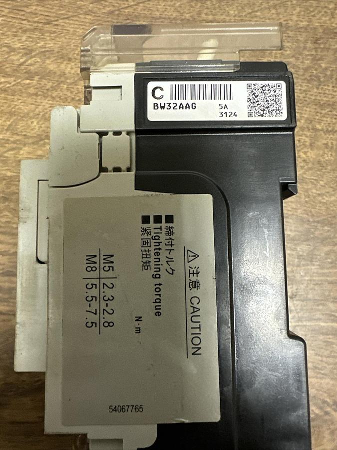 Used Fuji Electric,BW32AAG-3P005,Auto Breaker