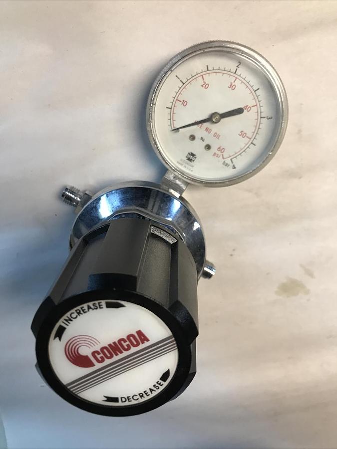Concoa,2052022-TF4,Carbon Dioxide Pressure Regulator  New No Box