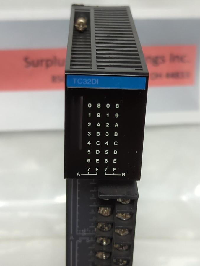 Used TOSHIBA,TC32D1,INPUT MODULE 12/24VDC 3.3/7mA PRE-OWNED
