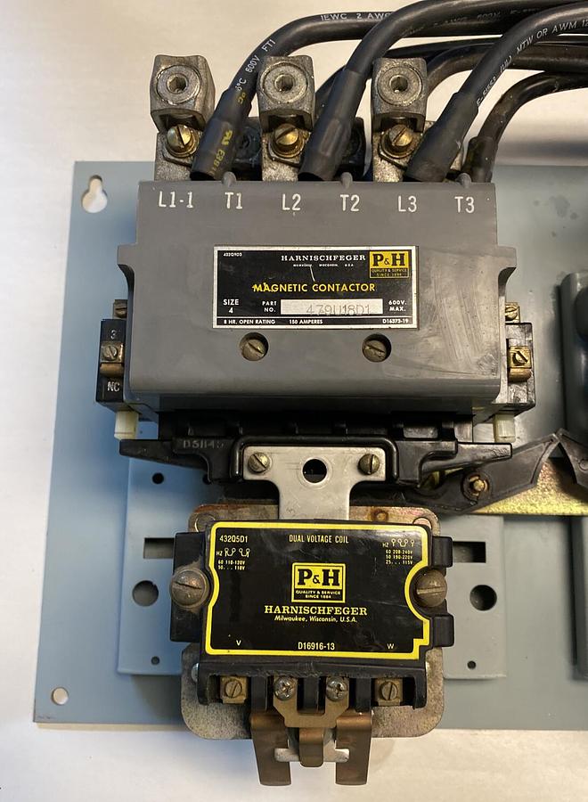 P&H Harnischfeger,479U18D1,Size 4 Reversing Starter 150AMP 600V NOS