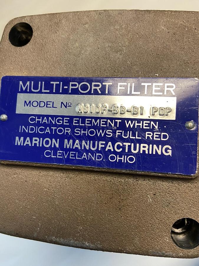 Marion Manufacturing,MS10F-5B-B1,Multi Port Filter