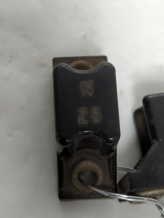 Used ALLEN BRADLEY,N28,THERMAL OVERLOAD HEATER ELEMENT LOT OF 2 PRE-OWNED
