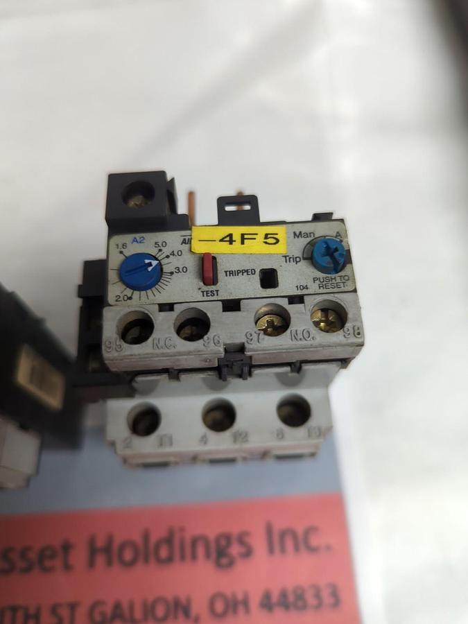 Used ALLEN BRADLEY,193-B1E1,OVERLOAD RELAY SERIES A 1.6-5.0A LOT OF 3 PRE-OWNED