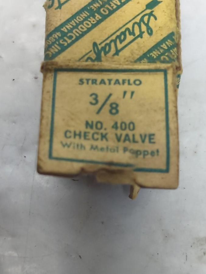 STRATAFLO,400,3/8 INCH CHECK VALVE NOS