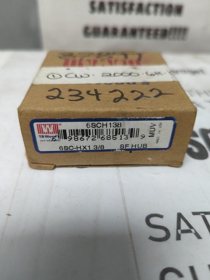 TB WOOD'S,6SCH138,SF HUB 1-3/8 INCH