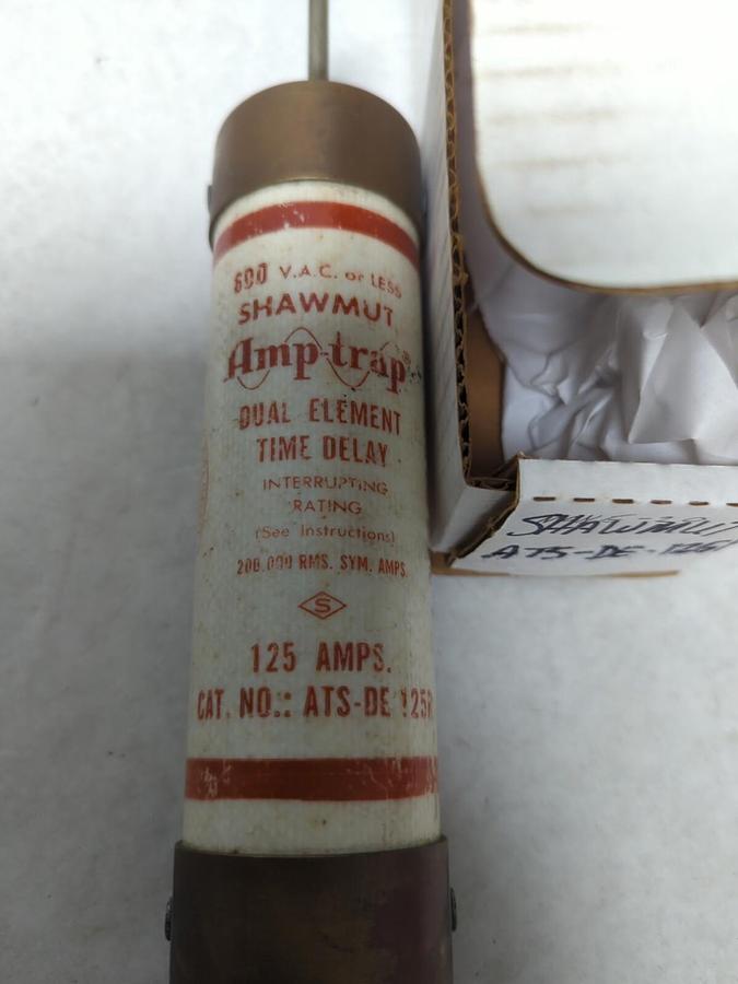 SHAWMUT,AT5-DE-125R,AMP TRAP 125 AMP FUSE NOS